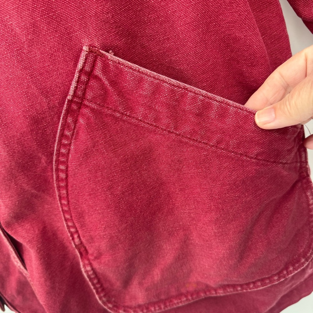 L.L.Bean Women’s XL Vintage Barn Coat Jacket Primaloft Raspberry Red - Picture 4 of 13